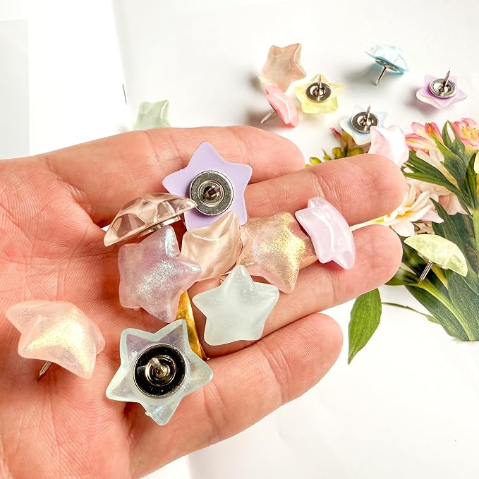 Thumb Tacks for Walls, Decorative Push Pins and Tacks for Bulletin Board - Image 4