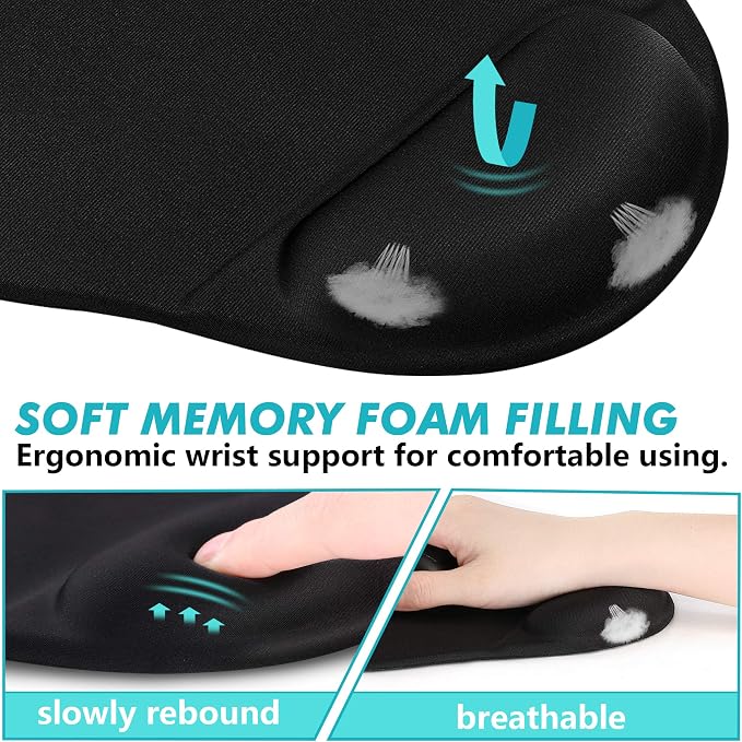 TONOS Ergonomic Mouse Pad, Comfortable Mousepad - Image 7