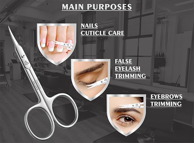 SILLVER Cuticle Scissors Curved Blade - Image 3