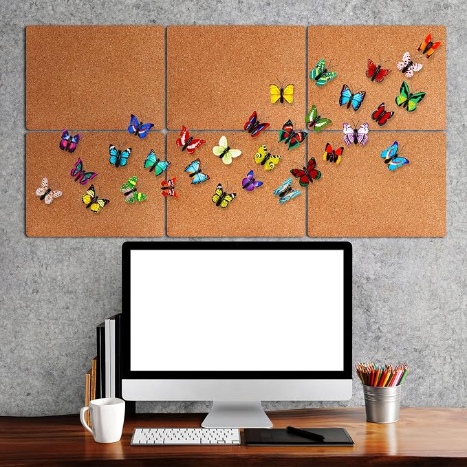 Epakh 100 Packs Butterfly Thumb Tacks Butterfly Push Pins Decorative Thumb - Image 6