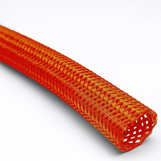 Electriduct 3/8" Hook Self Closing Sleeve Braid Wrap Around Sleeving Flame by Electriduct