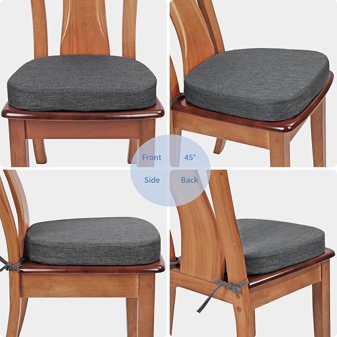 BUYUE Thickened 2.5" Dining Chair Cushions Set of 6, U-Shape High Density Foam - Image 4