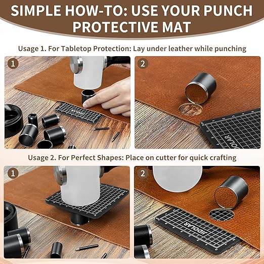 Leather Circle Cutter Tool Set, 13 Pieces Small Circle Punch Tools - Image 5