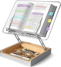 Book Stand with Storage, Book Holder by HUMANCOZY