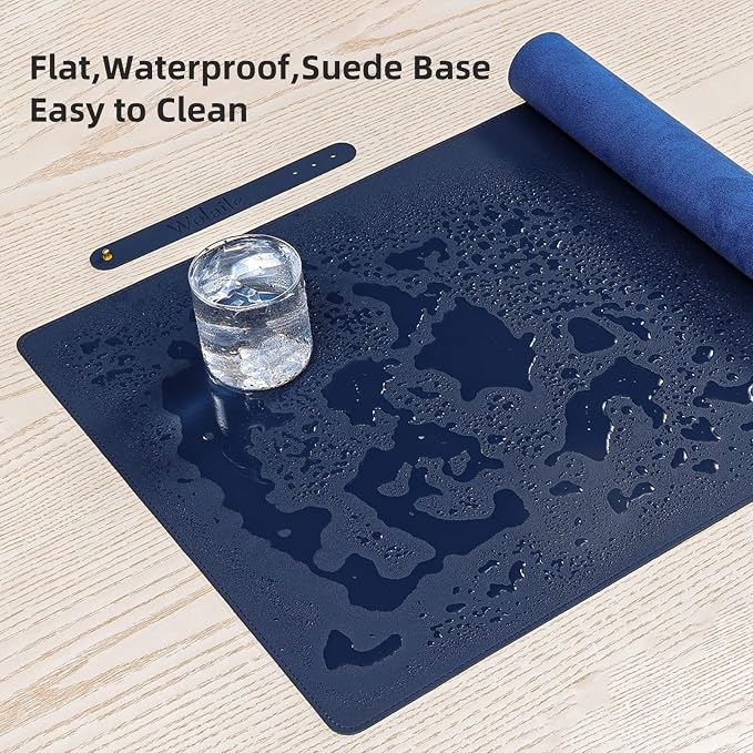 Wolaile PU Leather Desk Pad Blotter, 36x17in Non-Slip Large Mouse Pad/Writing - Image 3
