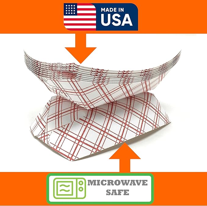 Paper Food Trays, Disposable, Recyclable Serving Boats.for Condiments, Snacks & - Image 4