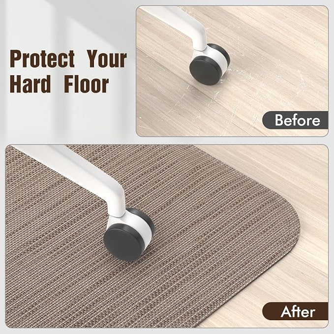 Blvornl Office Chair Mat for Hardwood Floor and Low Pile Carpet, 47.2"x 60" - Image 6