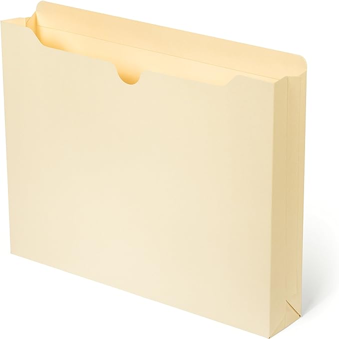 Blue Summit Supplies 1 Inch File Jacket Expansion, Pocket File Folders Letter by BlueSummitSupplies
