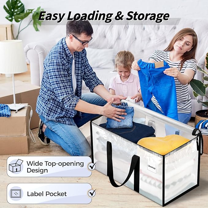 8 Pack Extra Large Heavy Duty Moving Bags, Reinforced Handles & Heavy-Duty - Image 5