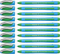 Schneider Slider Memo XB Ballpoint Pen, 1.4 mm, Light Blue Barrel, Box of 10 by Schneider