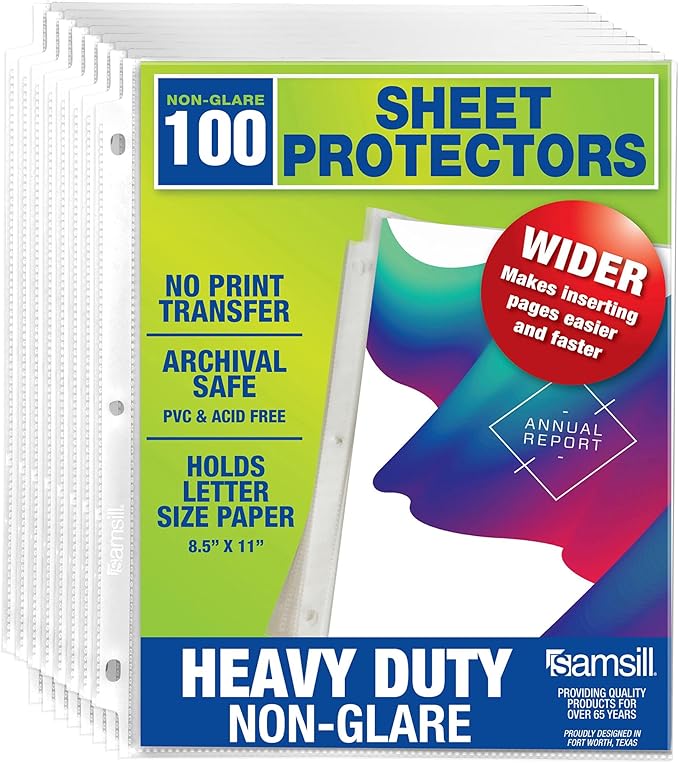 Samsill Heavy Duty Sheet Protectors by Samsill