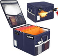 TOMKID 5200°F Fireproof Document Box, Fire Important Document Organizer by Aobteeny