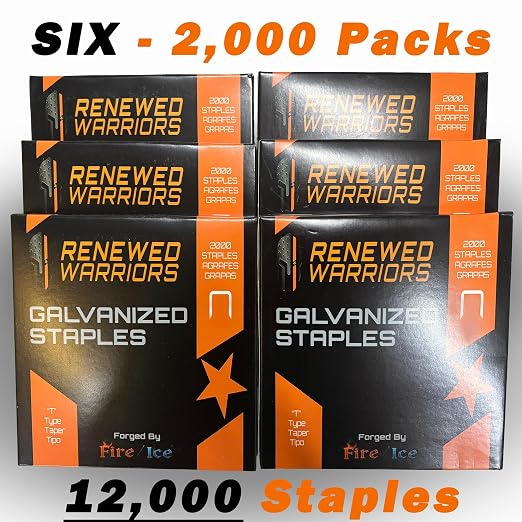 T50 Galvanized Staples – Heavy Duty 3/8" Crown, 3/8" Inch Leg Length – Fits All - Image 2