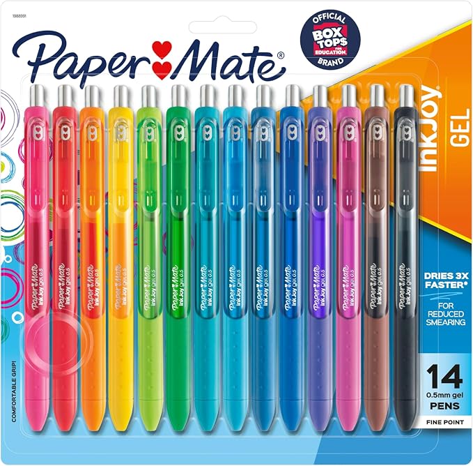 Paper Mate InkJoy Pens, Gel Pens, Fine Point, Teacher Supplies, Journaling by Unknown