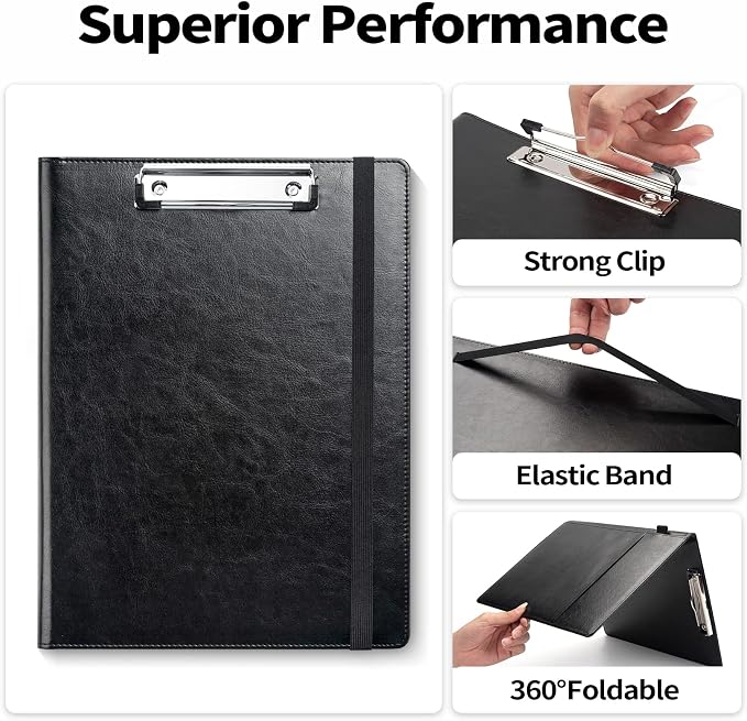 Sooez Premium PU Leather Padfolio Clipboard - Image 5