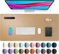 Aothia Faux Leather Desk Mat for Keyboard & Mouse | Large desk mat for keyboard by AothiaSimpleNaturalUnique
