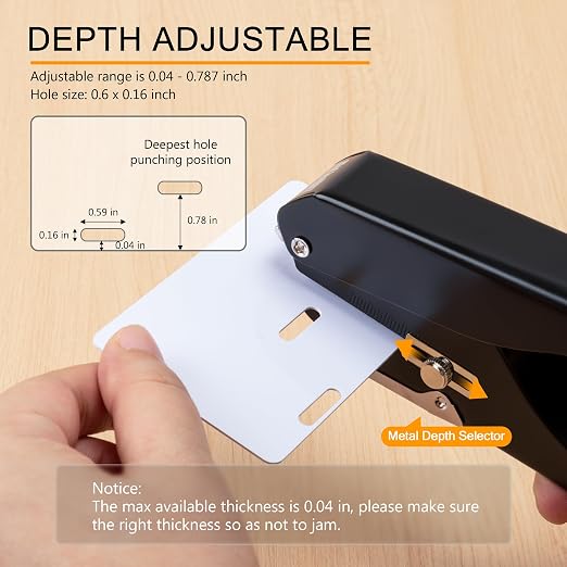 MyLifeUNIT Badge Hole Punch, Slot Puncher - Image 4