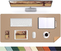 AFIING Cork Desk Mat, Dark Apricot, 35.4" x 17", Desk Pad Protector | by AFIING