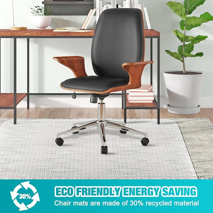 BesWin Office Chair Mat for Carpet, Thick and Sturdy Carpet Protector for Work - Image 7