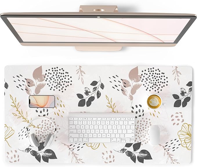 QIYI Large Mouse Pad for Desk, Cute Desk Mat for Desktop, Women Girls Office by QIYI