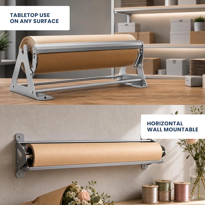 DIY Crew 12 Inch Paper Roll Dispenser and Cutter - Image 7