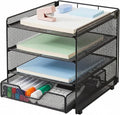 OPNICE Desk Organizers and Accessories, 4-Tier Desktop File Organizer by OPNICE