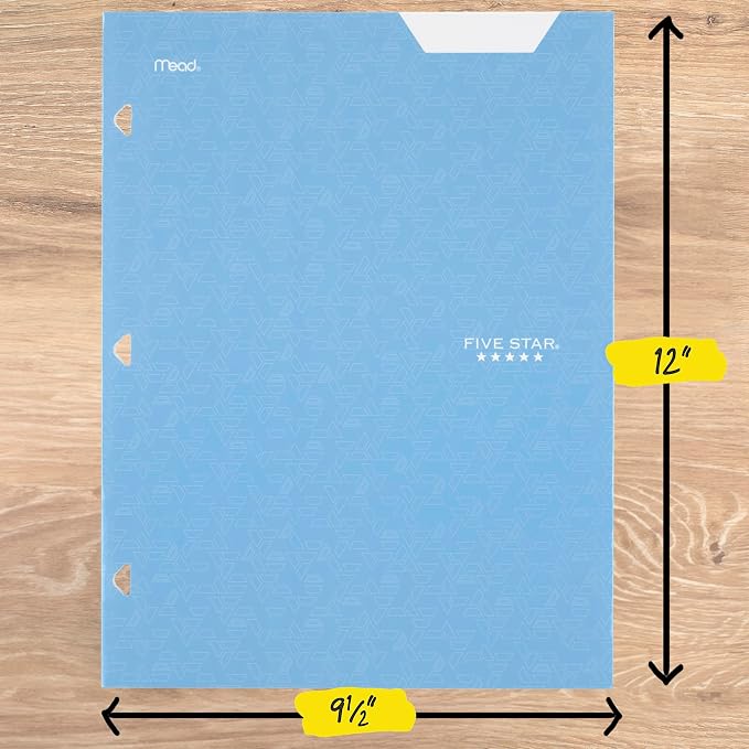 Five Star 4-Pocket Folder, 6 Pack, Paper Folder, Fits 3-Ring Binders, Holds - Image 5