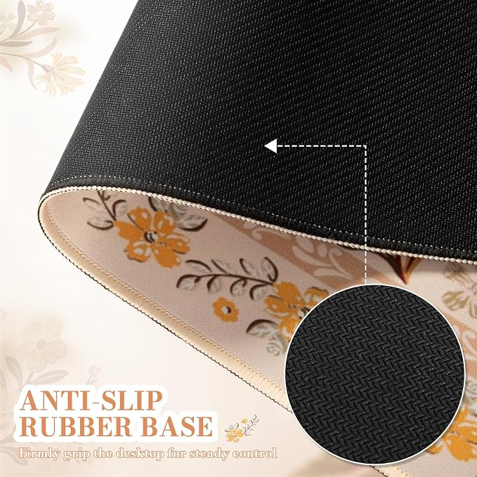 iCasso Desk Matt for Desktop, Cute Desk Pad Mat, XXL Large Mouse Pad, Anti-Slip - Image 4