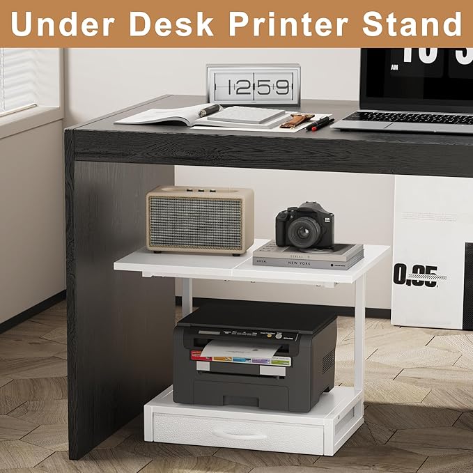 YAOHUOO 2-Tier Desktop Printer Stand - Image 6