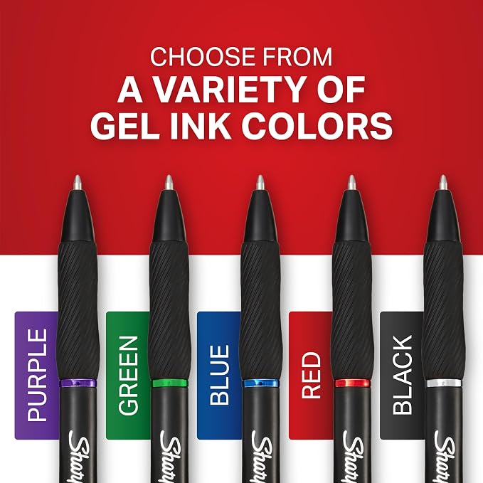 Sharpie S-Gel Gel Pens, Medium Point, Note-Taking, Journaling, School Supplies - Image 8