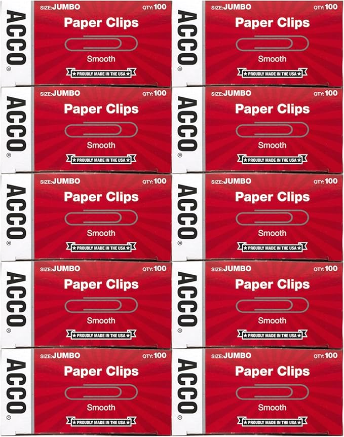 ACCO Brands Paper Clips, 10 Boxes by ACCO+Brands