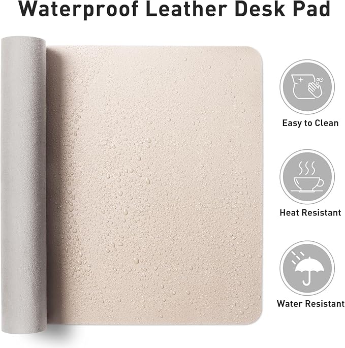 Aothia Large PU Leather Desk Pad Protector – Non-Slip Mouse Pad & Writing Mat - Image 7