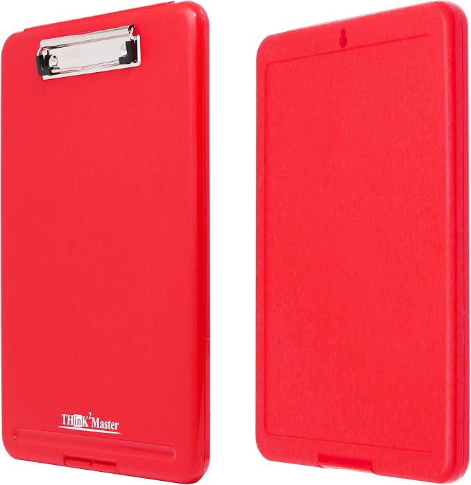 Think2Master Red Plastic Storage Clipboard. | 25% Heavier & 25% Sturdier| Heavy - Image 5