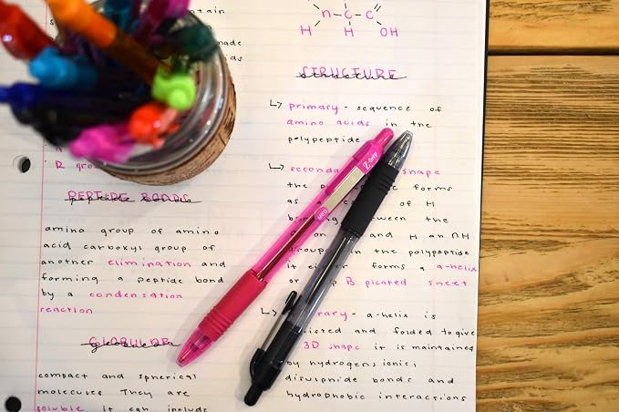 Zebra Pen Z-Grip Retractable Ballpoint Pen, Smooth-Flowing Ink, Fine Point - Image 5