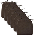 Ruqmuis Chair Cushions for Dining Chairs, D-Shaped Chair Pads by Ruqmuis