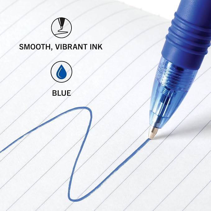 Zebra Pen Z-Grip Retractable Ballpoint Pen, Smooth-Flowing Blue Ink, 1.0mm - Image 4
