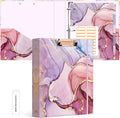 Ospelelf 3 Ring Binder 1.5 Inch, File Folder Labels, Paper Marble Binders by OspelelfOfficeSupplies