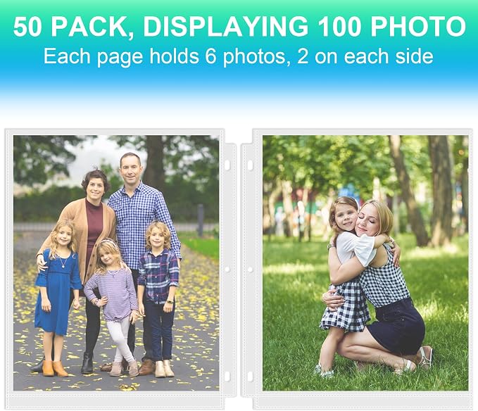 Aegero 100 Pack 8 x 10 Photo Sleeves - Image 3