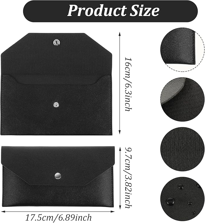 Piriuuo PU Leather Cash Envelope Wallet - Image 2
