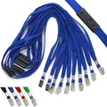 Beebel Blue Lanyards 50 Pack Breakaway Lanyard Comfortable Neck Straps Premium by Beebel