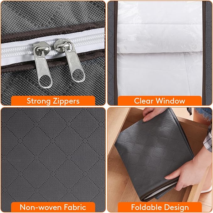 Lifewit 6 Pack 100L Clothes Storage Bins - Image 4