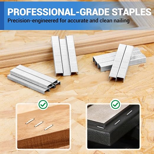 meite JT21 Staples, 5/16 Inch Galvanized Fine Wire Staples - Image 7