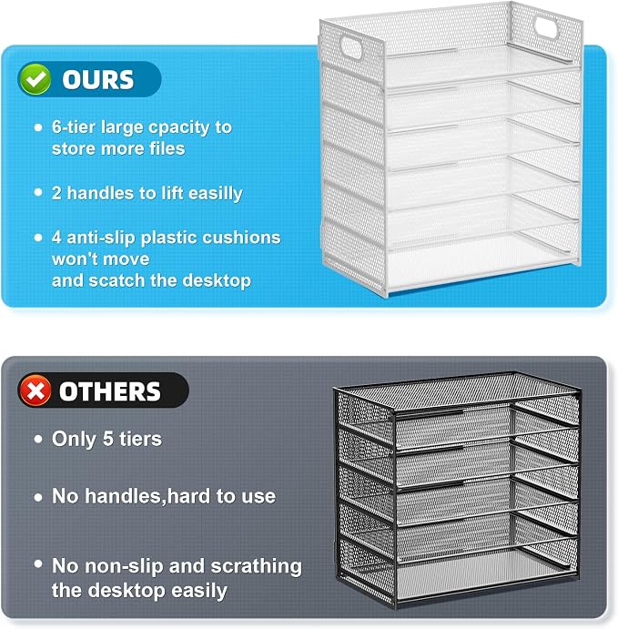 Marbrasse 2 Pack Desk Organizer - Image 2