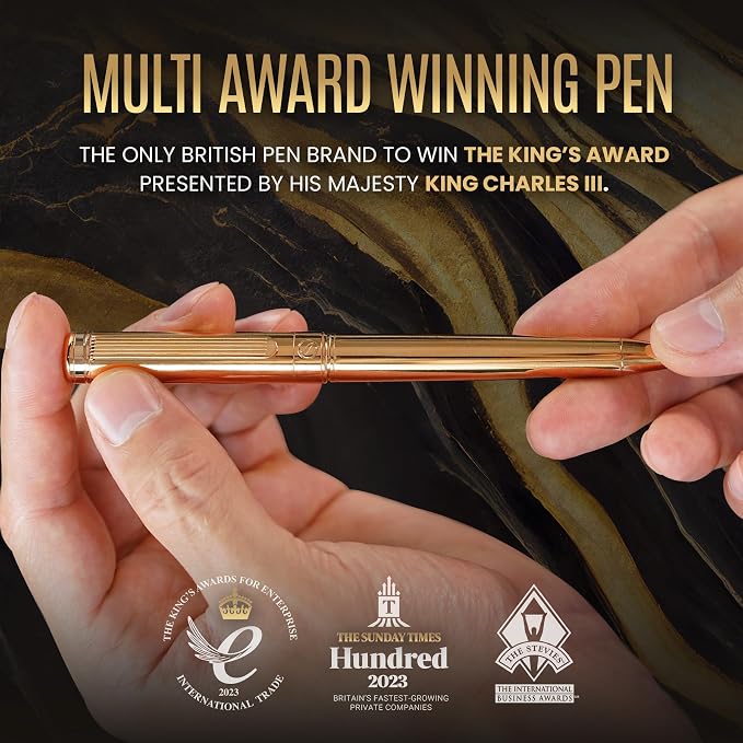 Scriveiner Gold Ballpoint Pen - Image 9