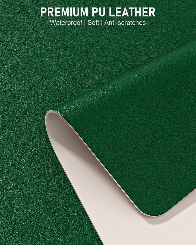Desk Pad, 23.6" x 13.8" PU Leather Non-Slip Desk Mat Large Mouse Pad - Image 3