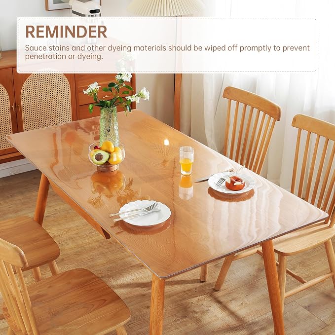 Warmstar Clear Table Protector 2mm Thick, 16 x 48 Inch Clear Table Cover - Image 4