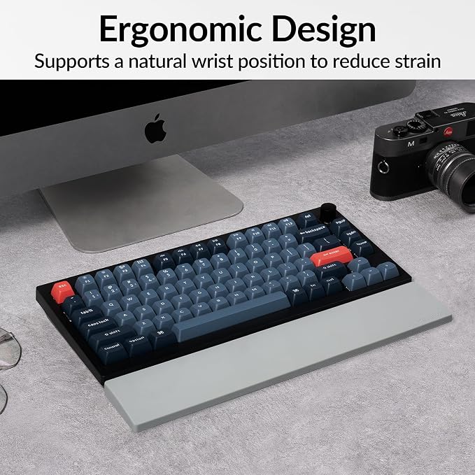 Keychron Gray Silicone Wrist & Palm Rest, 12.89" - Image 7