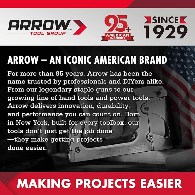 Arrow Pneumatic Staple Gun, Oil-Free Upholstery Stapler - Image 2