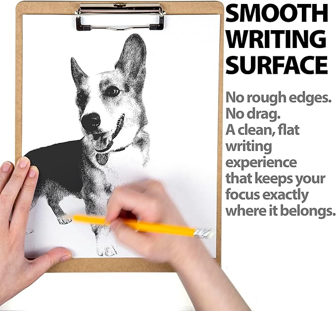 Officemate Recycled Wood Clipboard, Letter Size, Low Profile Clip, 9 x 12.5 - Image 4
