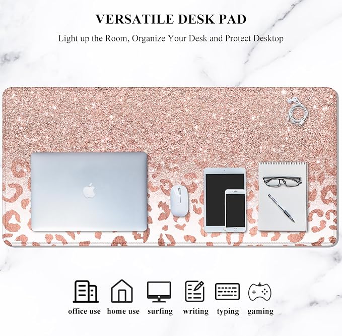 Auhoahsil Large Mouse Pad, XXL Desk Pad, Extened Mousepad 31.5" x 11.8" - Image 7